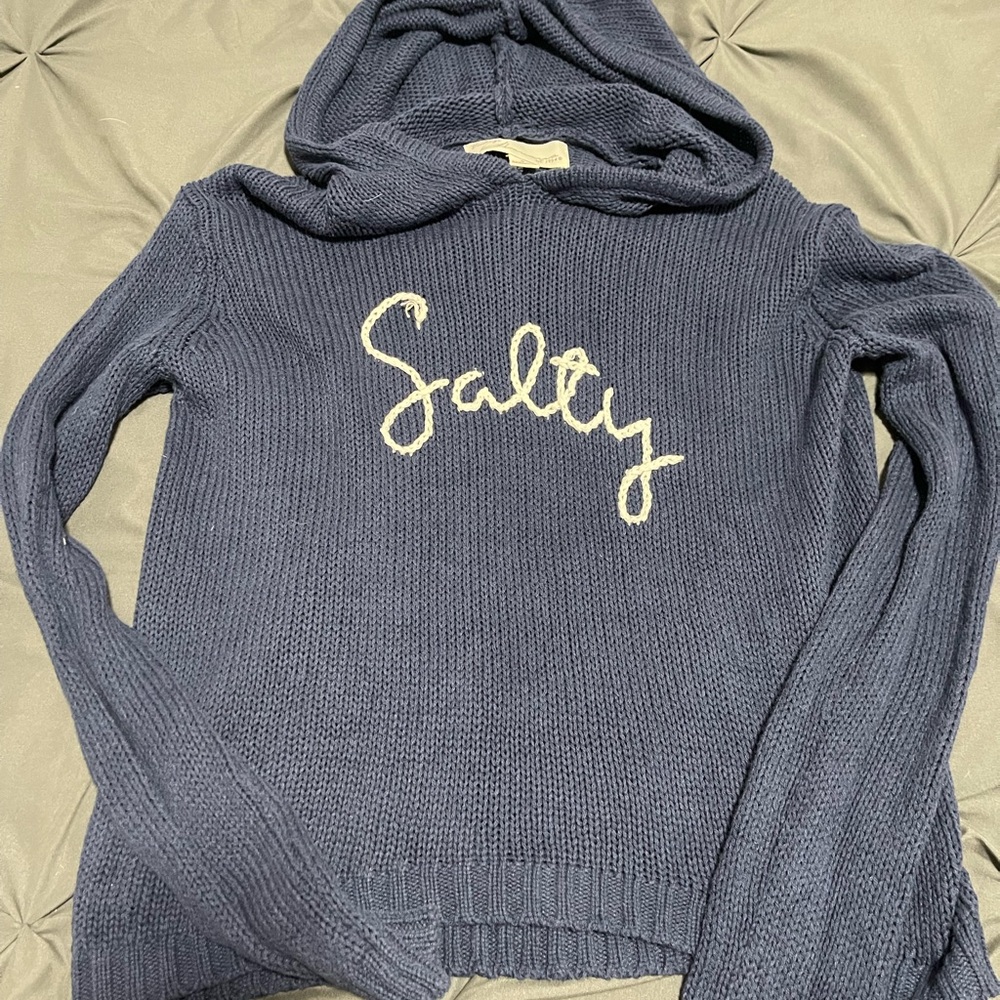 Vintage Havana salty Women's Navy Blue Sweater EUC